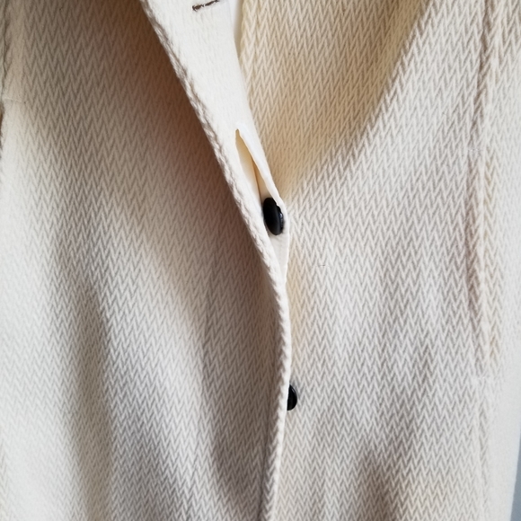 🧥 SOIA & KYO CREAM WOOL DRESS COAT - Picture 13 of 14